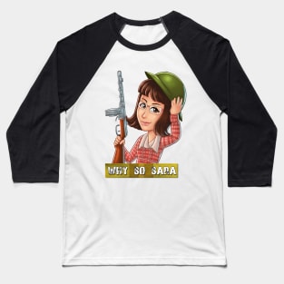 Battlefield Why so Sara Baseball T-Shirt